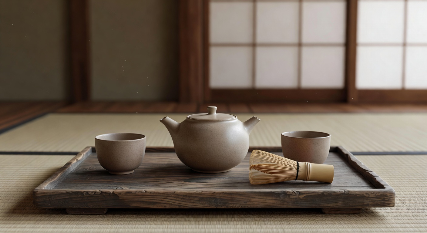 日本の茶道セット — 丁寧に、誠実に